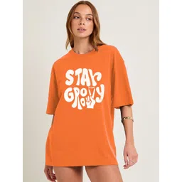 PRONK Women Typography Printed T-shirt-picture-28