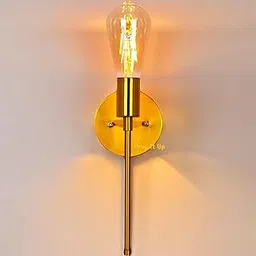 Prop It Up Vintage Style Wall Sconce, Brass Finish, 15 cm Disc, Without Bulb-image-12