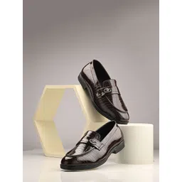 PROPRIDE Men Colourblocked Patent Leather Sneakers-picture-22