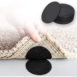 Prostuff.in Plastic 10Pcs Reusable Rug Grippers Sofa Cushion Fasteners, Washable Rug Pads Carpet Stickers, Fixed Rug Pads Non-Slip For Wooden And Hard Floors, Floor Mats, Tile Floors, Carpets (Round)-picture-26