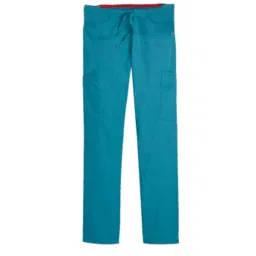 Protect U Medium Turquoise Mid Rise Scrub Cargo Pant for Women, 100-862 image 1
