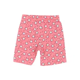 PROTEENS Girls Pink & White Conversational Printed Cotton Shorts-picture-37