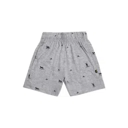 Proteens Kids Grey Cotton Printed Shorts-picture-33