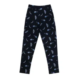 Proteens Navy Printed Mid Rise Track Pants-picture-31
