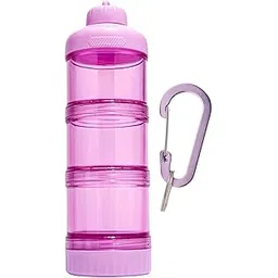 Protein Powder Travel Container Protein Dispenser for Workout Pink1 Protein Powder Travel Container Food Storage Containers Kitchen Storage & Organization-picture-10