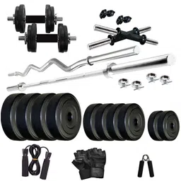 protoner 30 kg 30 Kg PVC Weight Lifting Package with Rods Home Gym Combo-picture-35