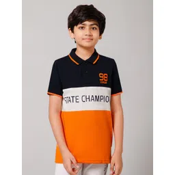 Provogue Boys Colourblocked Polo Collar Cotton T-shirt-picture-25