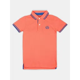 Provogue Boys Polo Collar Applique T-shirt-picture-47