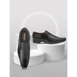 Provogue Men Black Solid Synthetic Slip-On Shoes-picture-35