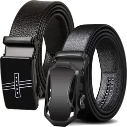 provogue Men Casual Black Synthetic Belt-picture-25