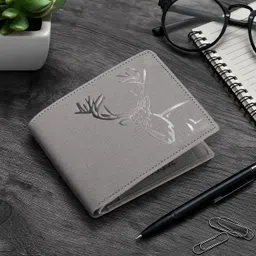 provogue Men Casual, Ethnic, Formal, Travel, Trendy Grey Artificial Leather Wallet-picture-39