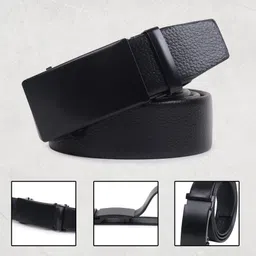 provogue Men Casual, Formal Black Artificial Leather Belt-picture-30