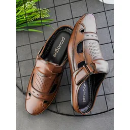 Provogue Men Ethnic Leather Comfort Sandals-picture-26