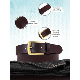Provogue Men Leather Formal Belt image 4