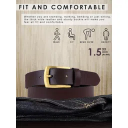 Provogue Men Leather Formal Belt image 2