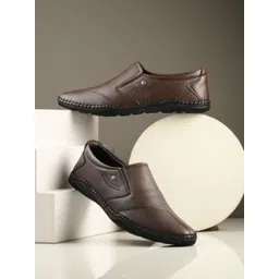 Provogue Men Leather Formal Slip-Ons-picture-14