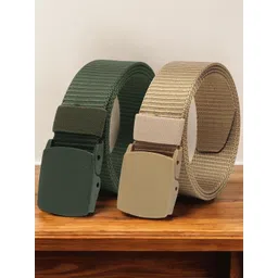 Provogue Men Pack Of 2 Textured Wide Belt-picture-11