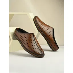 Provogue Men Perforations Laser Cuts Clogs Shoes With Laser Cuts-picture-29