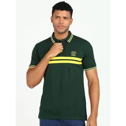 Provogue Men Printed Polo Collar Applique Slim Fit T-shirt-picture-10