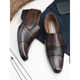 Provogue Men Textured Formal Slip-On Shoes-picture-40