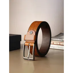 Provogue Men Textured Leather Belt-picture-19