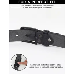 Provogue Men Textured Leather Belt image 5