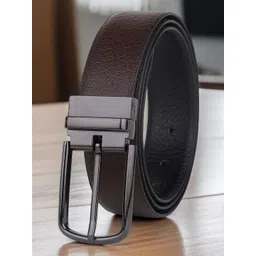 Provogue Men Textured Leather Reversible Formal Belt-picture-25