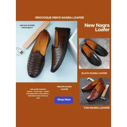 Provogue Men Textured Loafers image 4