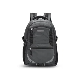 Provogue Unisex Grey & Black Brand Logo Backpack with Reflective Strip-picture-13