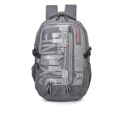 Provogue Unisex Grey & Black Reflective Strip Backpack with Rain Cover-picture-16