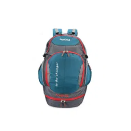 Provogue Unisex Grey & Blue Brand Logo Backpack-picture-35