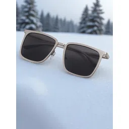 Provogue Unisex Grey Lens & Silver-Toned Wayfarer Sunglasses with-picture-41