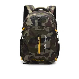 Provogue Unisex Olive & Brown Camouflage Printed Backpack-picture-28