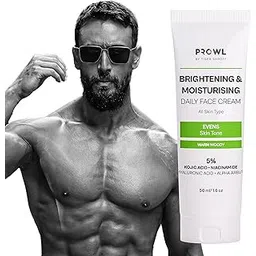 PROWL Brightening & Moisturising Daily Face Cream 50ml|5% (Kojic Acid, Niacinamide, Hyaluronic Acid & Alpha Arbutin) for Even Skin Tone, Pigmentation & Dryness For All Skin Types For Men Women-picture-12