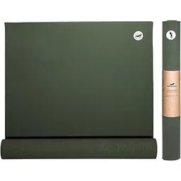 Proyog Extra Grip Yoga Mat I Natural Rubber + Cotton, Eco-friendly, PVC Free I Durable 2mm Cushion Portable Yoga Mat I Ideal for Men and Women, Yoga, Pilates, Travel and Fitness (Green)-picture-19
