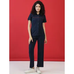 PRRODALITY Combed Cotton Shirt With Trousers Co-Ords-picture-39