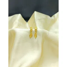 PRS GOLD COVERING Floral Drop Earrings-picture-33