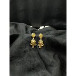 PRS GOLD COVERING Floral Drop Earrings-picture-36