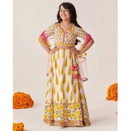 pspeaches Girls Printed Lehenga Choli with Dupatta-picture-42