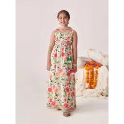 pspeaches Girls Printed Ready to Wear Lehenga & Blouse With Dupatta-picture-16