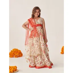 pspeaches Girls Printed Ready to Wear Lehenga & Blouse With Dupatta-picture-39