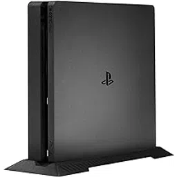 PSS Vertical Stand for PS4 Slim, Built-in Cooling Vents and Non-Slip Feet Steady Base Mount for Play Station Slim, Black-image-21
