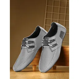 PSSHOES Men Round Toe Loafers-image-5