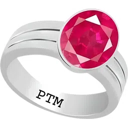 ptm Natural Ruby (Manik) Gemstone Rt 6.25 or 5.5 Ct for unisex 925 Sterling Silver Sterling Silver Ring-picture-10