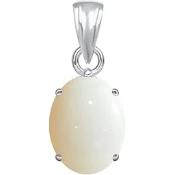 ptm Sterling Silver Opal 3.25 Ratti to 10.25 Ratti or 3 Carat to 9.5 Carat Natural Certified Astrological Gemstone 925 bis Hallmark pendant for Men & Women -vslp2-picture-55