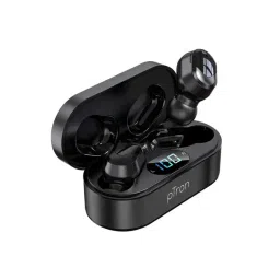 PTron Bassbuds Plus True Wireless Bluetooth 5.0 in Ear Earbuds, Digital Display & with Mic (Black)-picture-35
