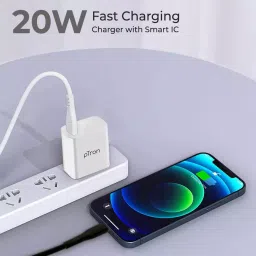 pTron Volta FC12 20W QC3.0 Smart USB Charger (White) image 5