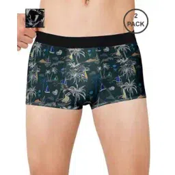ptvize Pack of 2 Men Printed Trunks with Elasticated Waistband-picture-12