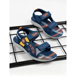 PU-PINE Boys Blue PU Velcro Sports Sandals-picture-25