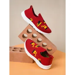 PU-PINE Kids Mesh Round Toe Slip-On Sneakers-picture-19